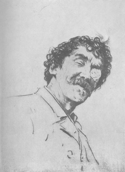 Porträtstudie, ca. 1880, 1904 von Mortimer Ludington Menpes