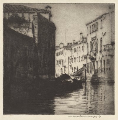 Ein Hinterkanal, Venedig von Mortimer Menpes