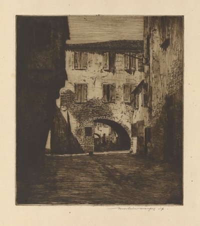 In einer Seitenstraße, Chioggia von Mortimer Menpes