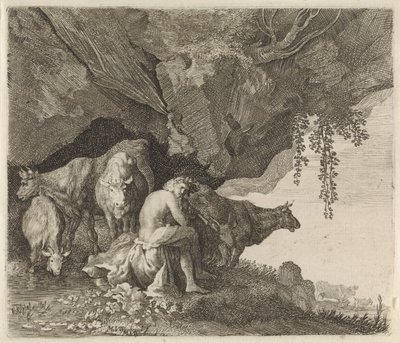 Apollo hütet die Herde von Admetus von Moyses van Wtenbrouck