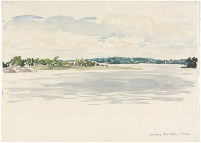 Mittag, See Noxen, Schweden von Muirhead Bone