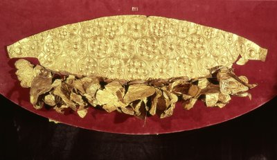 Tiara aus einem Grab, Oberer Kreis von Mycenaean Mycenaean
