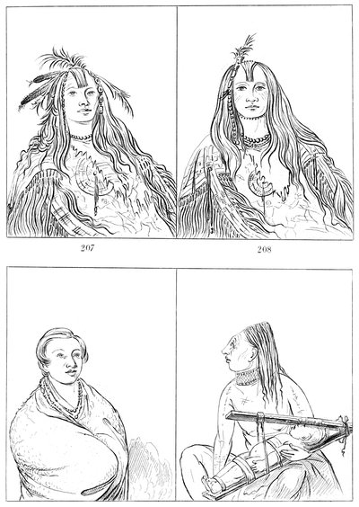 Flatheads, Nez Perces und Chinooks, 1841 von Myers and Co