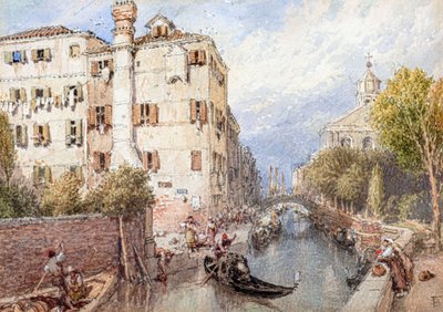 Ein Seitenkanal in Venedig von Myles Birket Foster