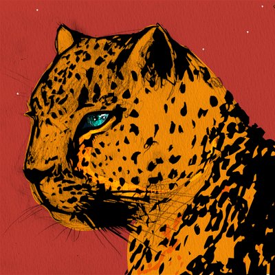 Mara-Leopard von Nancy Moniz Charalambous