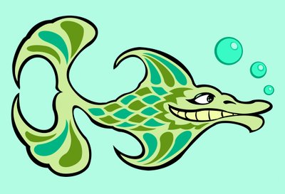 Lustiger Fisch, 2023 von Neale Osborne