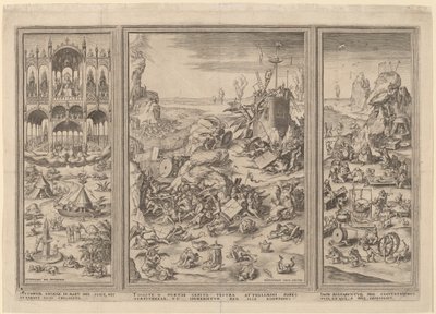 Das Jüngste Gericht Triptychon von Netherlandish 16th Century after Hieronymus Bosch, Hieronymus Cock