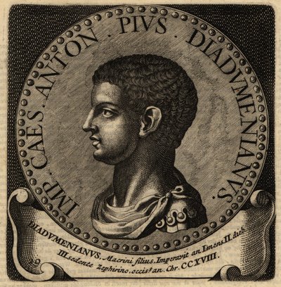 Porträt des römischen Kaisers Diadumenian von Netherlandish School