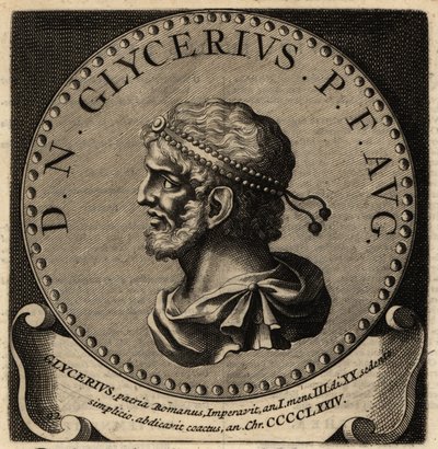 Porträt des römischen Kaisers Glycerius. von Netherlandish School