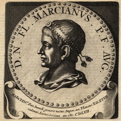 Porträt des römischen Kaisers Marcian von Netherlandish School