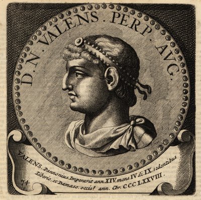 Porträt des römischen Kaisers Valens von Netherlandish School