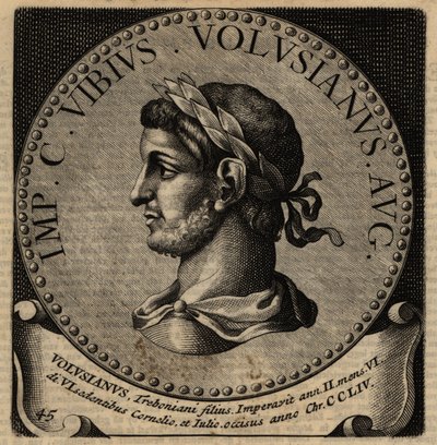 Porträt des römischen Kaisers Volusian von Netherlandish School