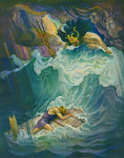 Das Floß des Odysseus von Newell Convers Wyeth