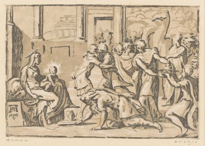 Anbetung durch die Könige von Niccolò Vicentino (attributed to)