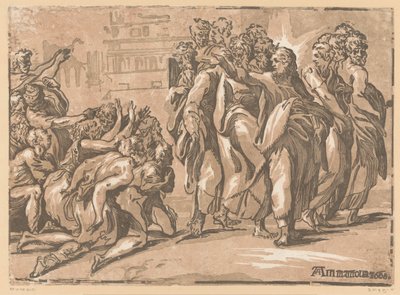 Christus heilt die Aussätzigen von Niccolo Vicentino