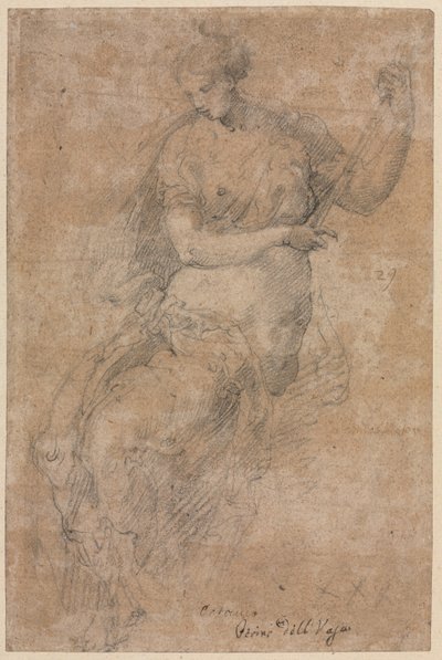 Allegorische Figur (recto) von Niccolo dell