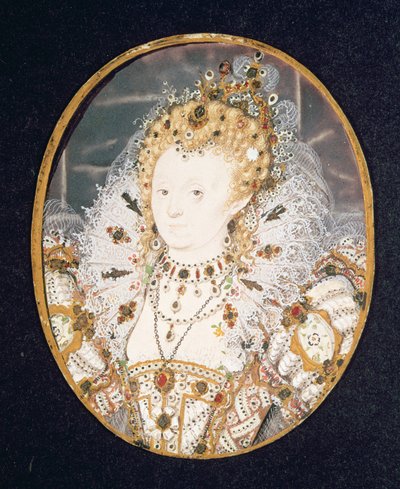 Königin Elisabeth I., ca. 1595-1600 von Nicholas Hilliard
