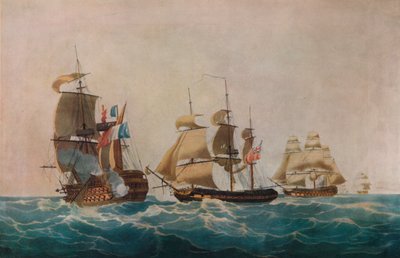 Eroberung der Guillaume Tell, ca. 1805 von Nicholas Pocock