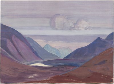 Chandra-Fluss, Studie, 1931 von Nicholas Roerich