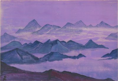 Himalaya. Albumblatt, 1934 von Nicholas Roerich