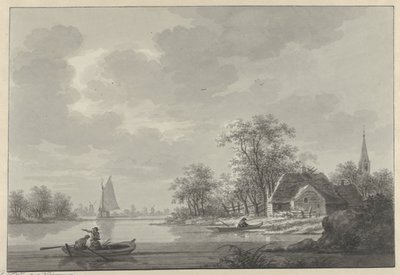 Das Dorf Capelle aan de IJssel von Nicolaas Wicart