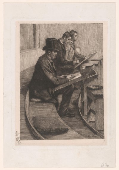 Zeichnende Männer von Nicolaas van der Waay
