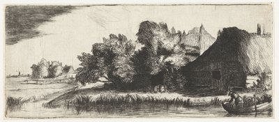 Landschaft mit einem Bauernhof von Nicolaes Anthoni Flinck (attributed to)