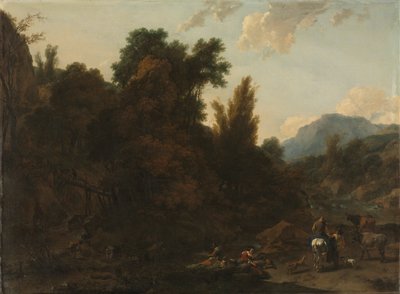 Binsenpflücker von Nicolaes Berchem