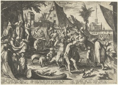 Bauernkirmes von Nicolaes Jansz. Clock