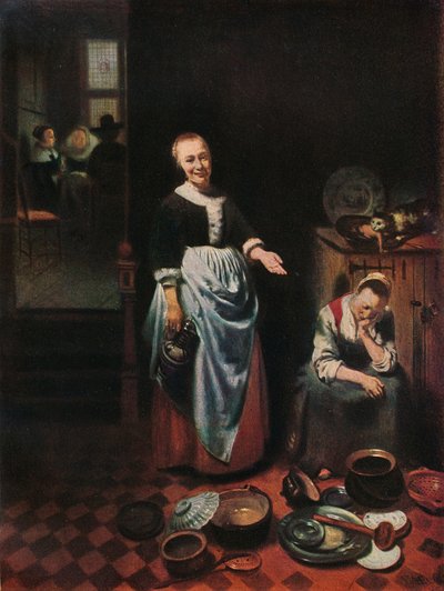 Der faule Diener, 1655 von Nicolaes Maes