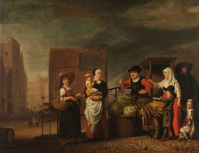 Gemüsemarkt von Nicolaes Maes