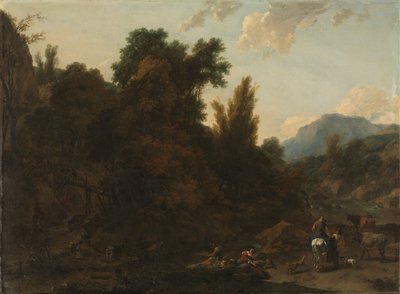 Schilfsammler, 1657 von Nicolaes Pietersz. Berchem