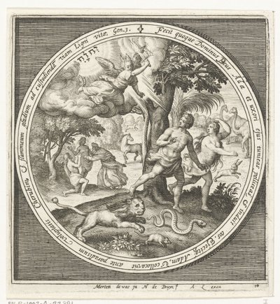 Vertreibung aus dem Paradies von Nicolaes de Bruyn