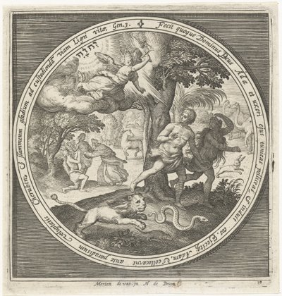 Vertreibung aus dem Paradies von Nicolaes de Bruyn