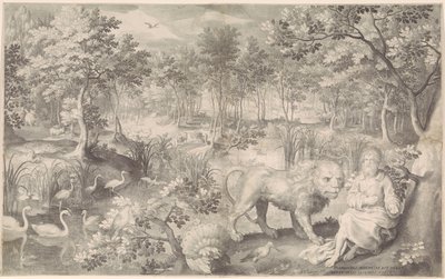 Jeremia in der Wildnis von Nicolaes de Bruyn
