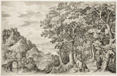 Samson tötet den Löwen von Nicolaes de Bruyn