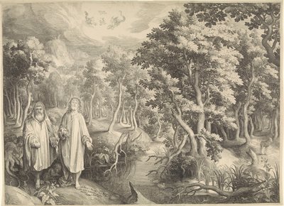 Versuchung Christi in der Wüste von Nicolaes de Bruyn