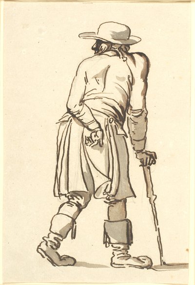 Ein Bauer von hinten gesehen von Nicolai Abildgaard