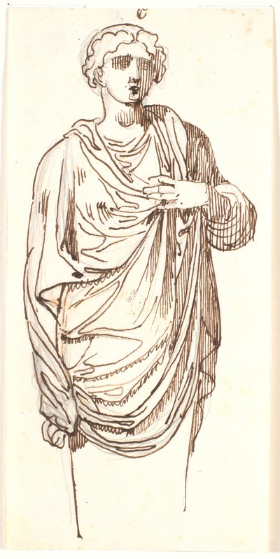 Studie einer weiblichen Herme von Nicolai Abildgaard