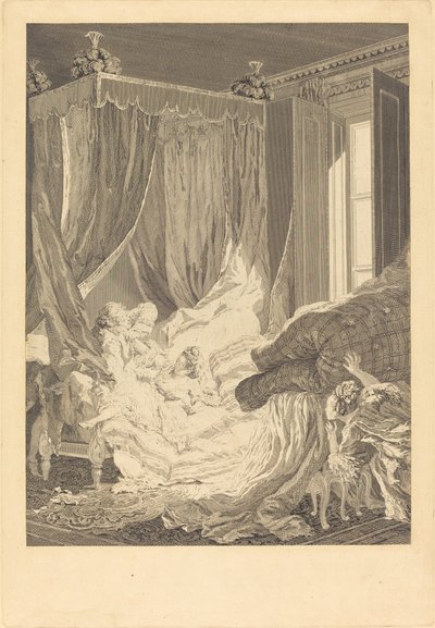 Die indiskrete Ehefrau von Nicolas Delaunay after Pierre Antoine Baudouin