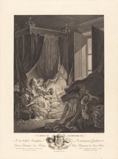 Die indiskrete Ehefrau von Nicolas Delaunay after Pierre Antoine Baudouin