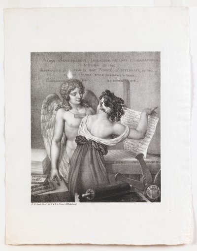 Der Genius der Lithographie von Nicolas Henri Jacob