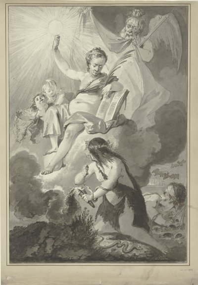 Die Zeit enthüllt die Wahrheit von Nicolas Joseph Delin (possibly)