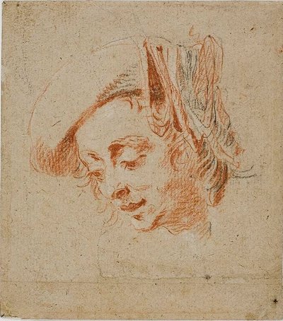 Kopf eines Mannes von Nicolas Lancret