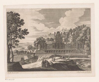 Landschaft mit Schloss von Nicolas Perelle