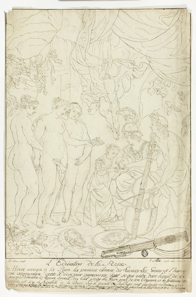 Erziehung von Marie de Medici von Nicolas Pierre Loir