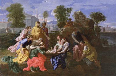 Die Auffindung des Moses von Nicolas Poussin