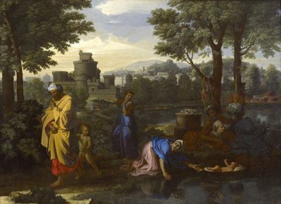 Die Auffindung des Moses von Nicolas Poussin