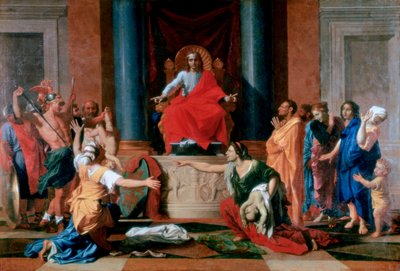 Das Urteil Salomos, 1649 von Nicolas Poussin