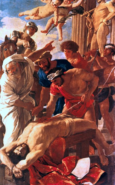 Das Martyrium des Heiligen Erasmus von Nicolas Poussin